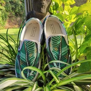Banana Leaf Slip On Deck Shoes